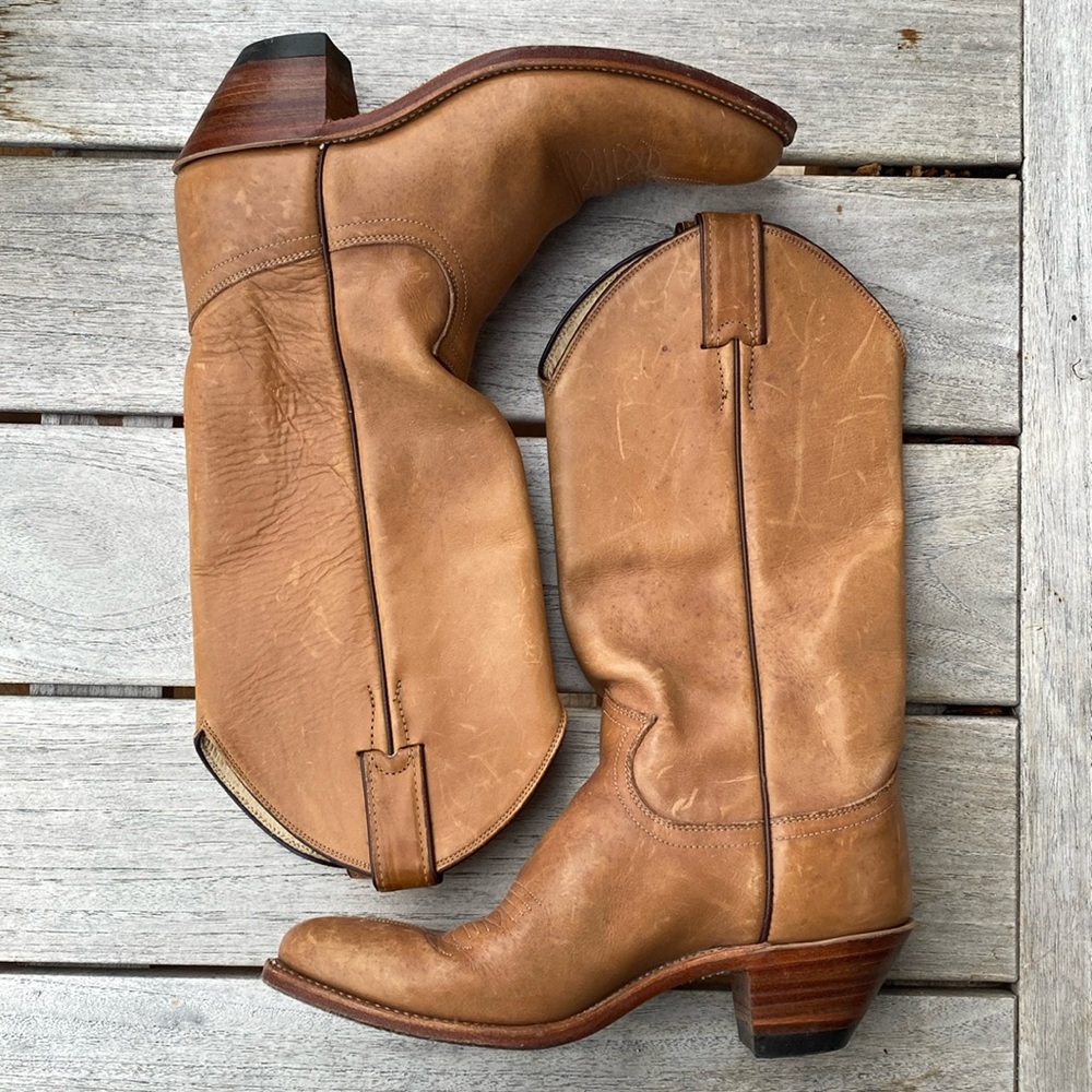 Justin Boots Light Brown Heeled Women's Boots